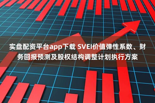 实盘配资平台app下载 SVEI价值弹性系数、财务回报预测及股权结构调整计划执行方案